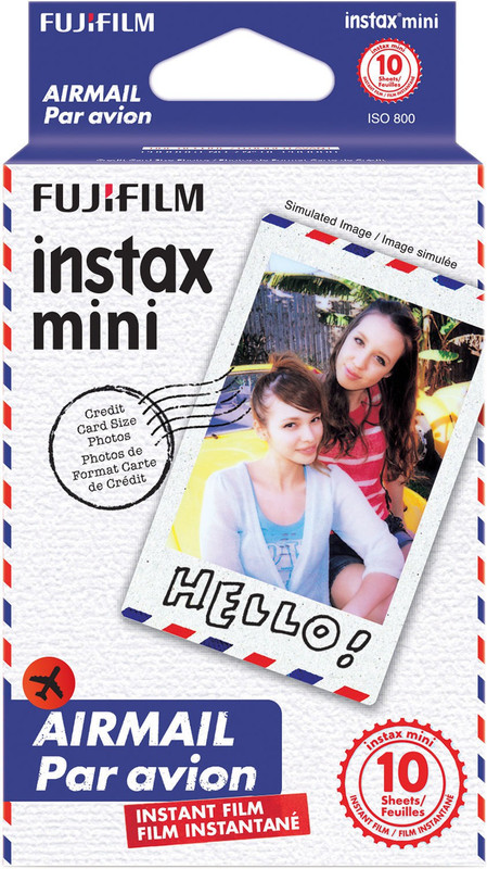 Fujifilm Airmail Instax Mini 10 Sheet Pack Film Roll(Yes 800 ISO Pack of 10)