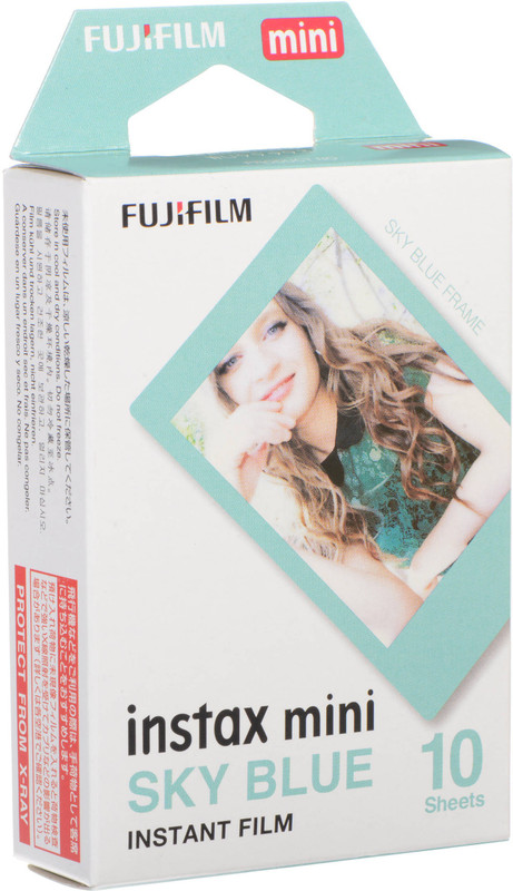 Fujifilm Sky Blue Instax Mini 10 Sheet Pack Film Roll(Yes 800 ISO Pack of 10)
