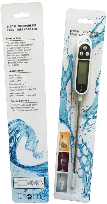balrama -50° to 300°C Professional High Quality Probe Sensor Kitchen Pen Type Food Cooking BBQ Electronic Temperature Sensor Digital Thermometer(White, Black)