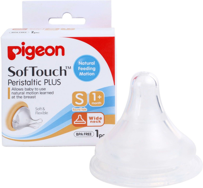 Pigeon Peristaltic Plus Soft Touch Nipple (S) Slow Flow Nipple(Pack of 1 Nipple) Pigeon Peristaltic Plus Soft Touch Nipple (S) Slow Flow Nipple(Pack of 1 Nipple)
