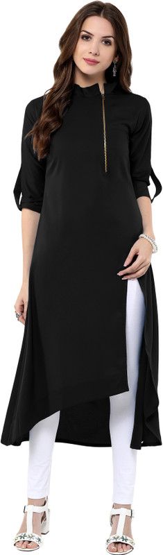 Alc Creations Casual Solid Women Kurti In Pink Comparemagic Com