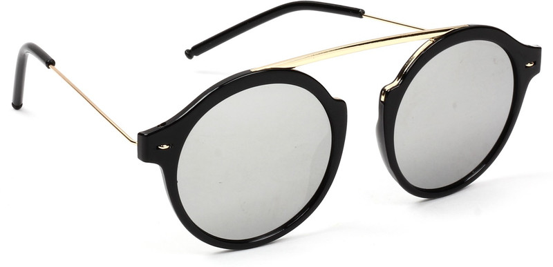 Eyeland Round Sunglasses(Grey, Multicolor) Eyeland Round Sunglasses(Grey, Multicolor)