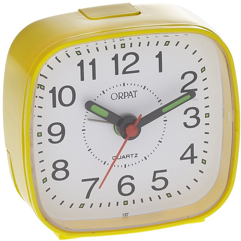 orpat Analog Yellow Clock