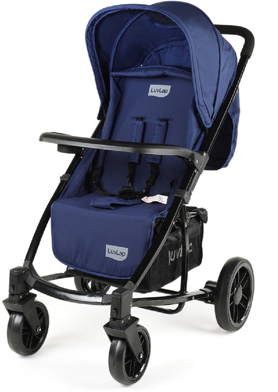 LuvLap Elite Baby Pram Stroller - Blue Stroller(3, Blue)