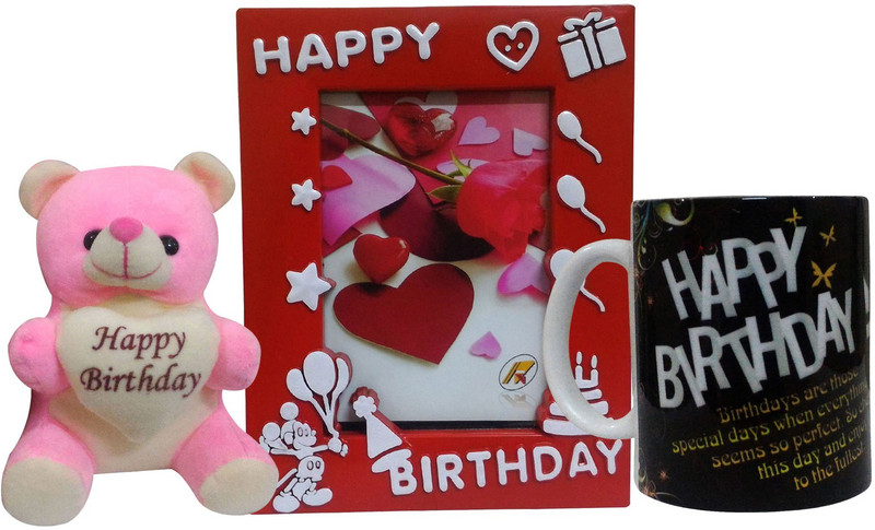 Saugat Traders Birthday Gift Combo - Soft Teddy, Birthday Photo Frame & Coffee Mug(Birthday Gift) Saugat Traders Birthday Gift Combo - Soft Teddy, Birthday Photo Frame & Coffee Mug(Birthday Gift)