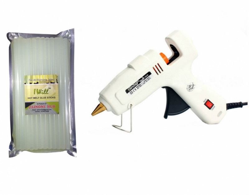 iwill Transparent Iwill Xunlei 11 MM Hot Melt Glue Sticks With 100w/60W Dual Mode Gun - 25 g