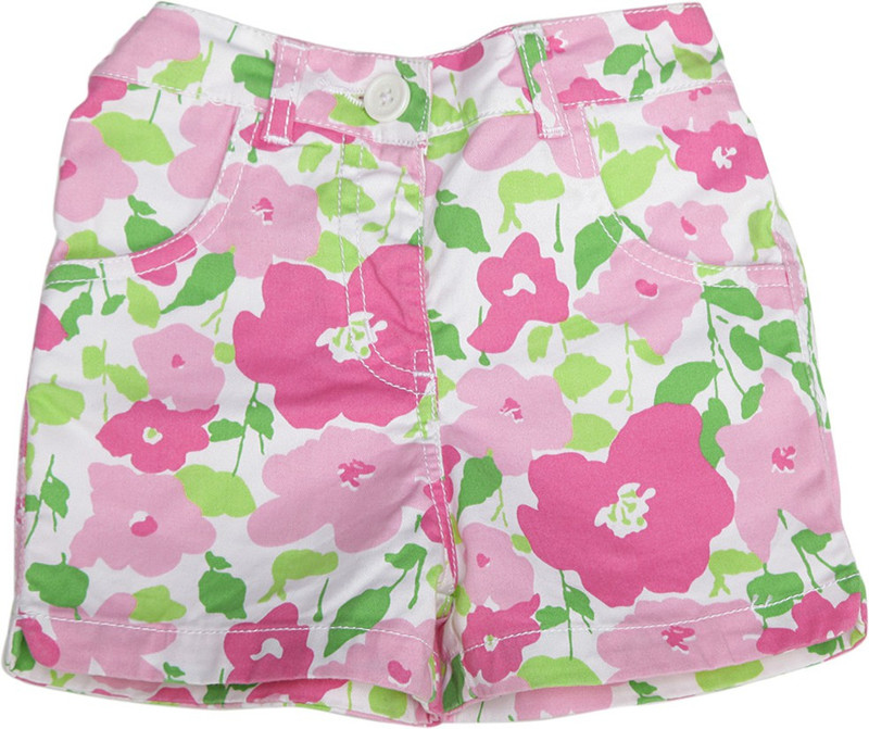 612 League Short For Girls Casual Printed Cotton Blend(White, Pack of 1) 612 League Short For Girls Casual Printed Cotton Blend(White, Pack of 1)