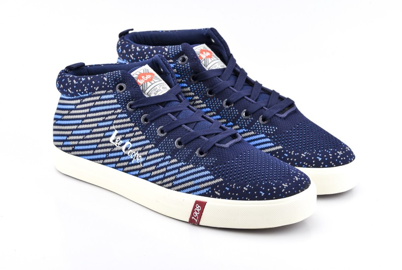 Lee Cooper Canvas Mid Ankle Sneakers For Women(Multicolor)