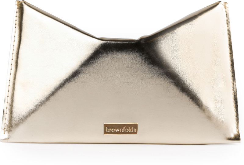 Brownfolds Party Gold Clutch