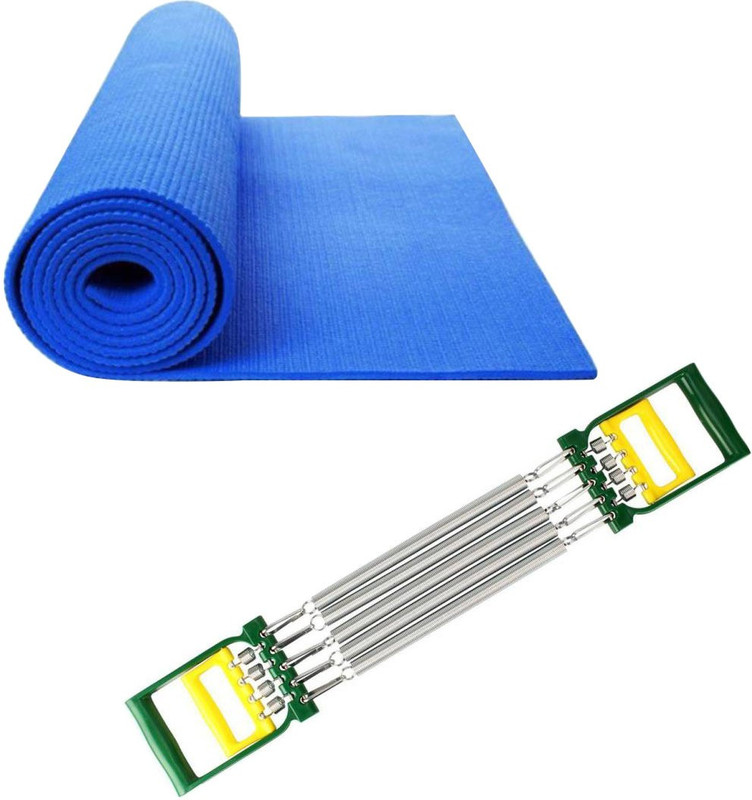 Evana Yoga Mat&Five Spiring Chest Expender Gym & Fitness Kit