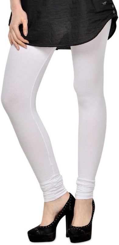 c colors Churidar  Legging(White, Solid)