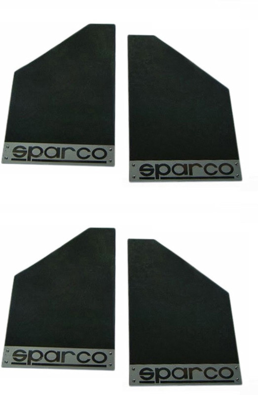 Sparco Cars Front Mud Guard For Chevrolet Beat 2015(Black)