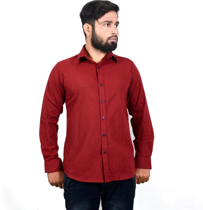 agarwal enterprises Men & Women Solid Formal Red Shirt