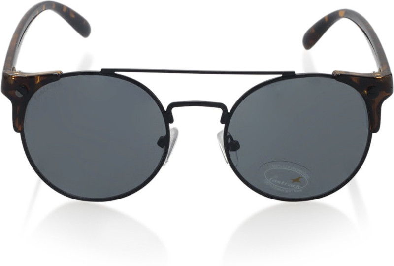 Fastrack Round Sunglasses(Black)