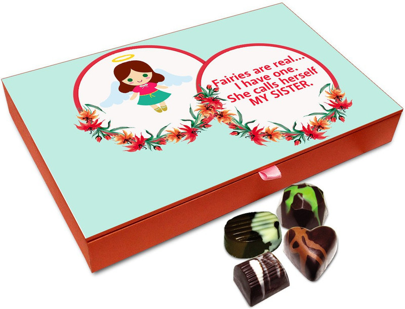 Chocholik Raksha-bandhan Gift Box - Fairies Are Real Chocolate Box For Brother / Sister - 12pc Truffles(144 g)