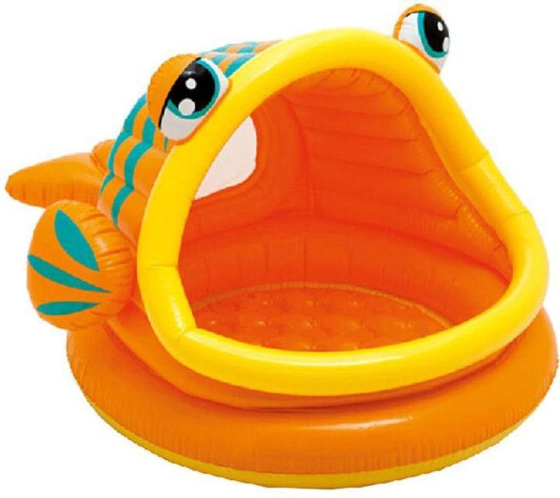 GOR Lazy Fish Shade Inflatable Baby 1-3 Yrs Inflatable Pool(Orange, Yellow)