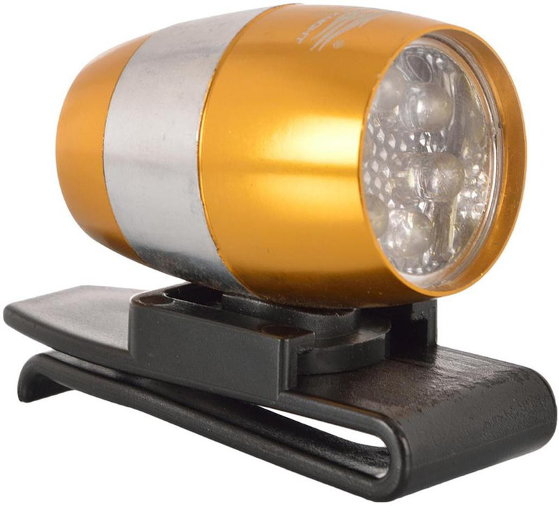 Dark Horse BICYCLE MINI-SAFETY SUPER BRIGHT 6 LIGHT GOLD LED Front Light(Gold)