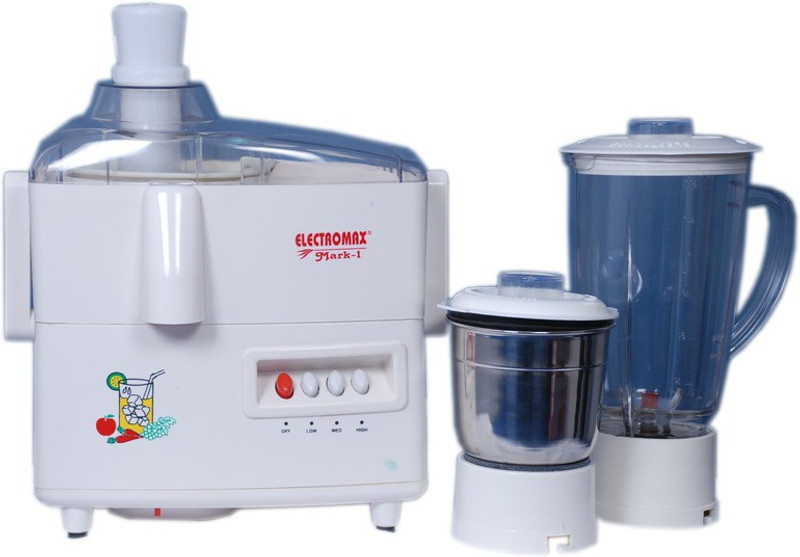 Electromax 399-8 Mark-1 450 W Juicer Mixer Grinder(White, 2 Jars)