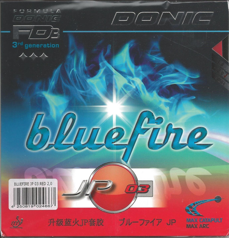 Donic Blue Fire JP 03 Red 2 mm Table Tennis Rubber(Red)