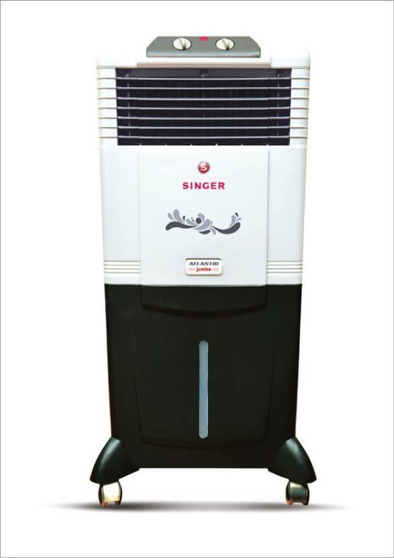 Singer Atlantic Jumbo Room/Personal Air Cooler(White, Black, 50 Litres)
