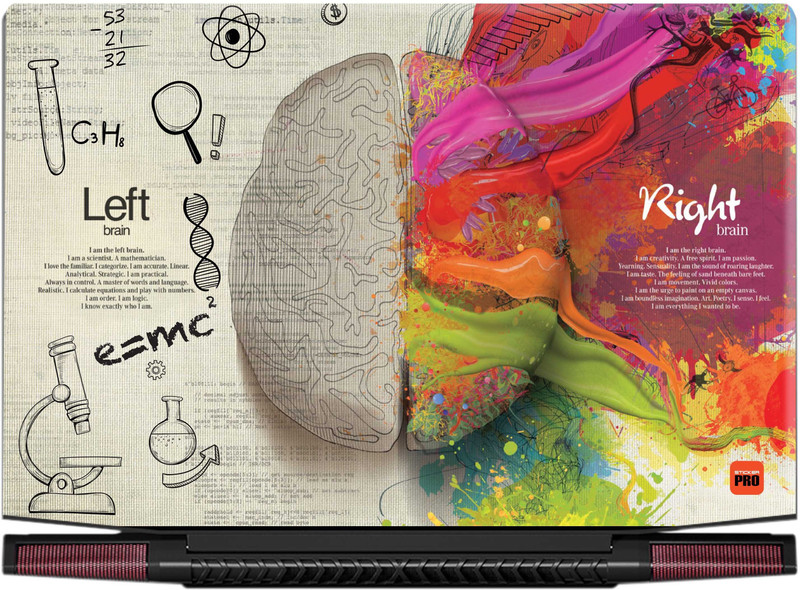 SCOTLON SmartBrain_002 VInyl Reusable Laptop Skin Compatible for 15.6 inch(Theme: Illustrations)