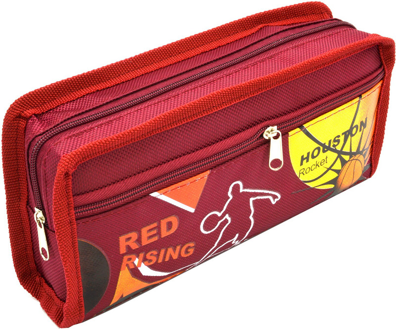 Talesara Printed Pencil Box For Kids Boy and Girls - Fancy stationary Pouch Red - HPUC8859-RD Pouch(Red)