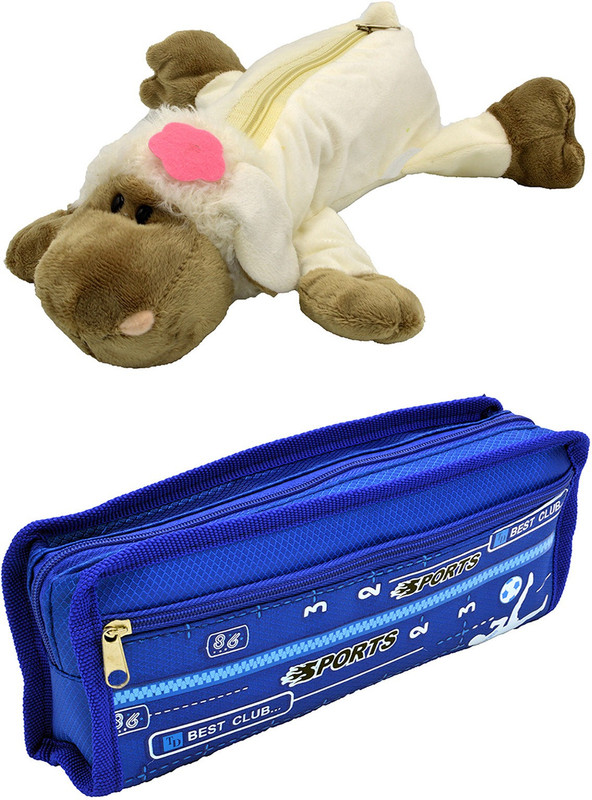 Talesara Dog and Printed Pencil Box For Kids Boy and Girls - 2 Pcs. Combo Fancy stationary Pouch - PCMB067 Pouch(Multicolor)