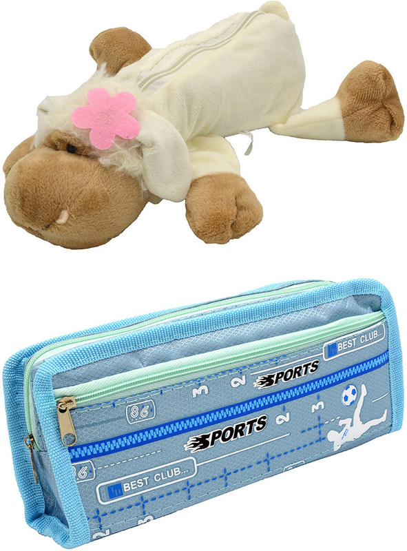 Talesara Dog and Printed Pencil Box For Kids Boy and Girls - 2 Pcs. Combo Fancy stationary Pouch - PCMB286 Pouch(Multicolor)