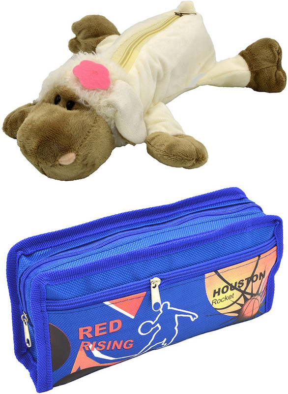 Talesara Dog and Printed Pencil Box For Kids Boy and Girls - 2 Pcs. Combo Fancy stationary Pouch - PCMB052 Pouch(Multicolor)