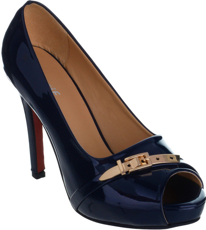SHERRIF SHOES Women Navy Heels