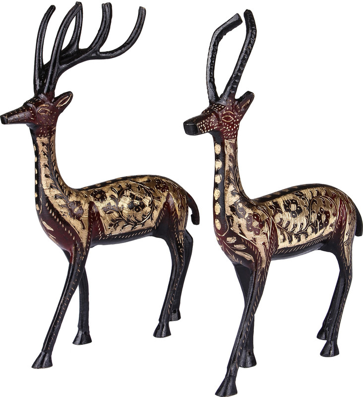 etrendz Decorative Showpiece  -  22 cm(Brass, Multicolor)