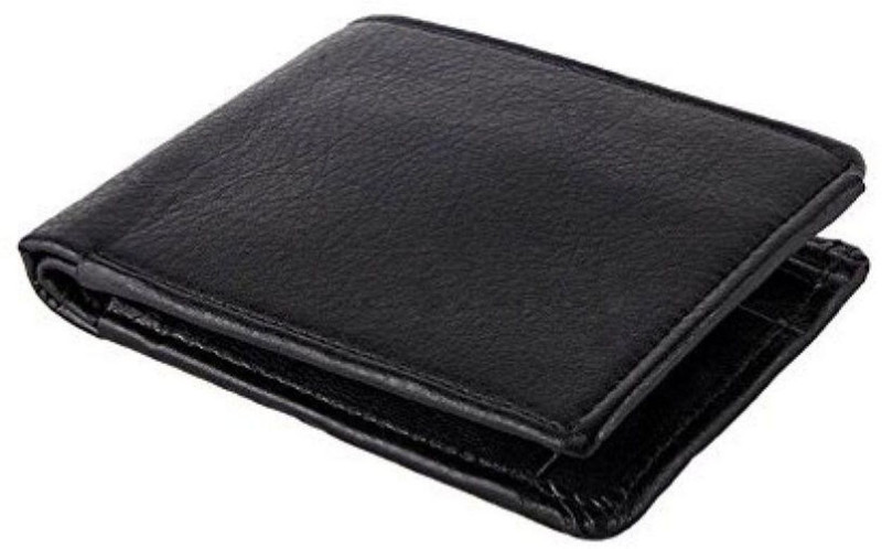 xylife Boys Black Artificial Leather Wallet(5 Card Slots)
