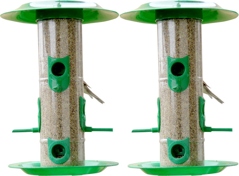 amijivdaya Bird feeder large with hut combo Window Bird Feeder Bird Feeder(Multicolor)