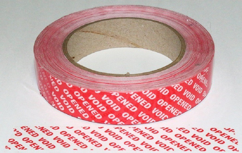 bapna Temper Evident Void Tape Single Sided Security (Manual)(Set of 1, Red)
