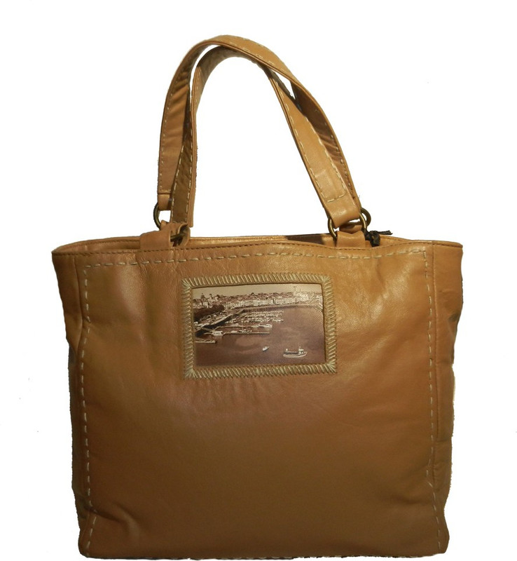 miruna designs French riviera Tote 46 Tan Hand-held Bag