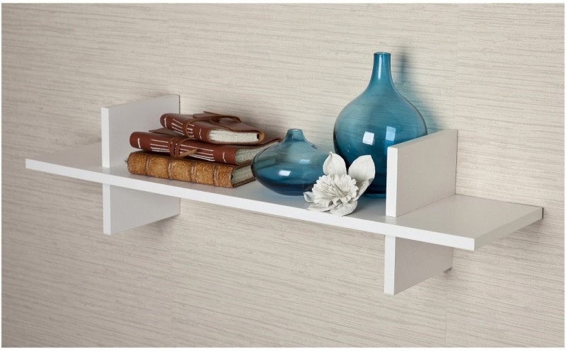 The New Look MDF Wall Shelf(Number of Shelves - 1, White) RS.799 (74.00% Off) - Flipkart