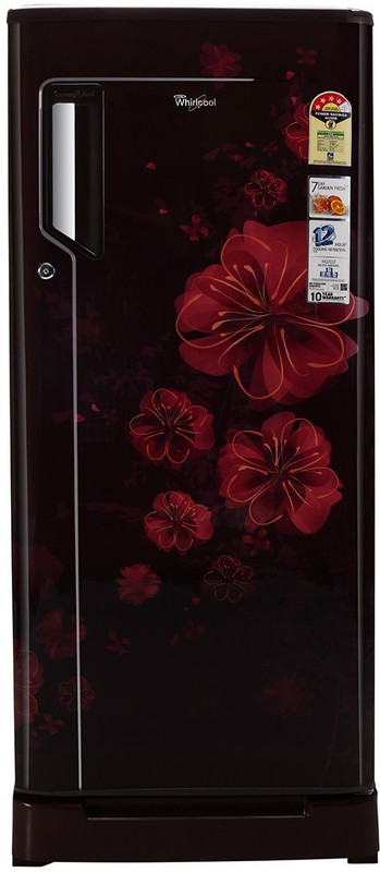 Whirlpool 215 L Direct Cool Single Door 4 Star Refrigerator with Base Drawer(Wine Dahlia, 230 Icemagic Fresh ROY) Whirlpool 215 L Direct Cool Single Door 4 Star Refrigerator with Base Drawer(Wine Dahlia, 230 Icemagic Fresh ROY)