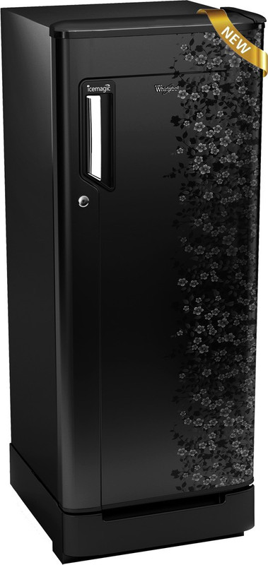 Whirlpool 190 L Direct Cool Single Door 3 Star Refrigerator with Base Drawer(Midnight Bloom, 205 Icemagic Powercool ROY)