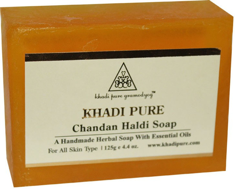 Khadi Pure Herbal Chandan Haldi Soap(125 g)