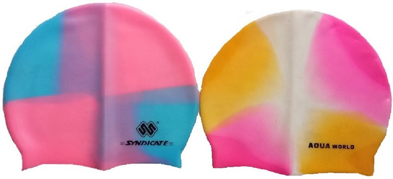 Syndicate Sports TFUJKHKJ Swimming Cap(Pink, Pack of 2) Syndicate Sports TFUJKHKJ Swimming Cap(Pink, Pack of 2)