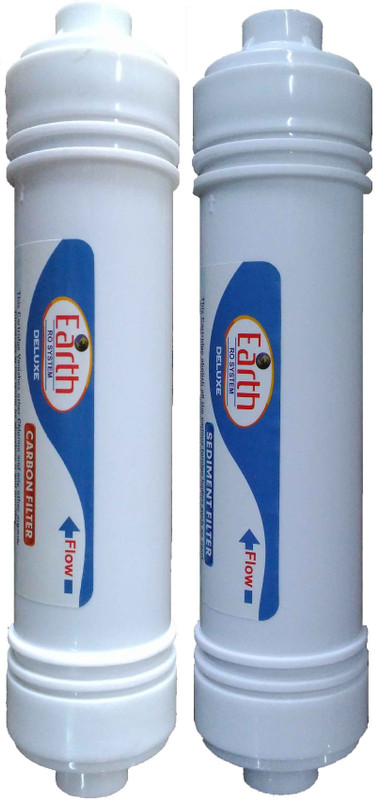 Shopping Store 1 Year RO service Kit with Inline set carbon and sediment filter Solid Filter Cartridge(0.001, Pack of 2)