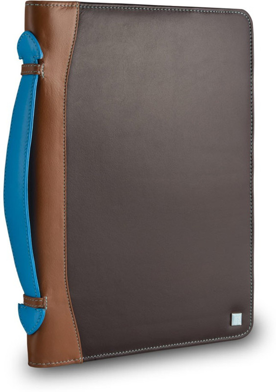 Dudu Men's Leather Bag- Colorful Collection-Tablet-Dark Brown Medium Briefcase - For Men & Women(Dark Brown)