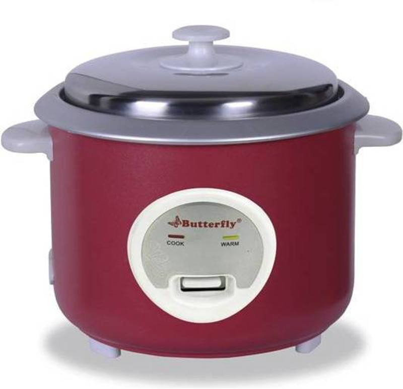 Butterfly STREAK 2.8 L CHERRY RED Electric Rice Cooker(2.8 L, CHERRY RED)