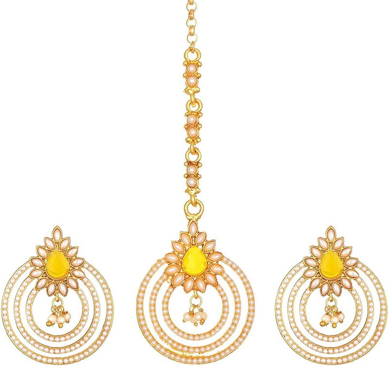reeti fashions Metal Jewel Set(Yellow)