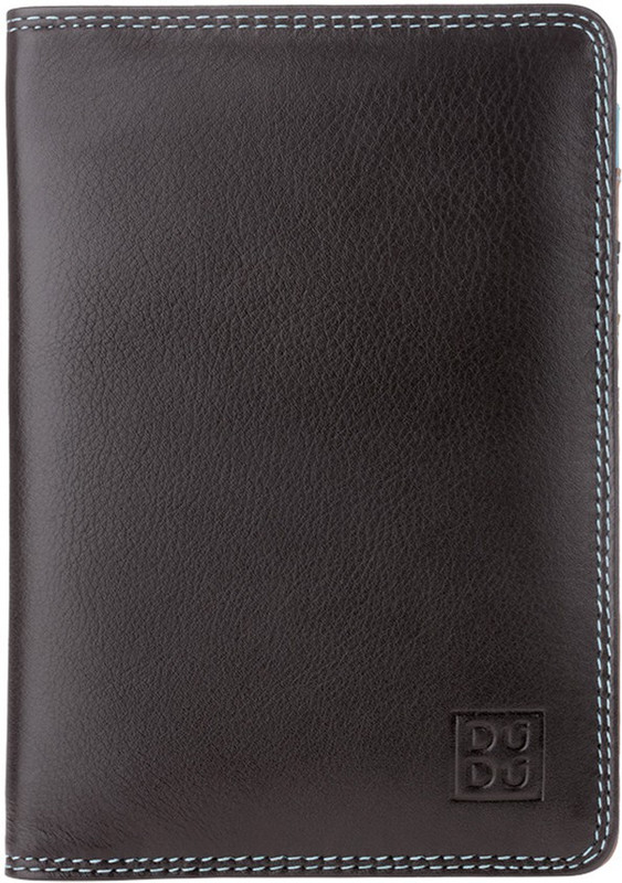 dudu Men Brown Genuine Leather Document Holder(3 Card Slots)