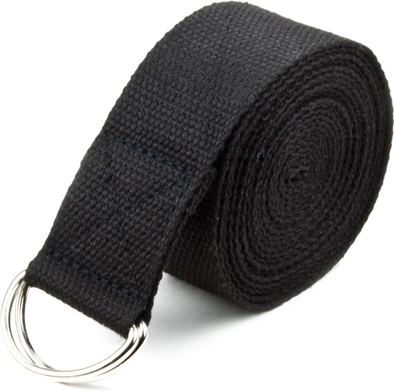 Ipop Retail YB6FB Cotton Yoga Strap(Black)