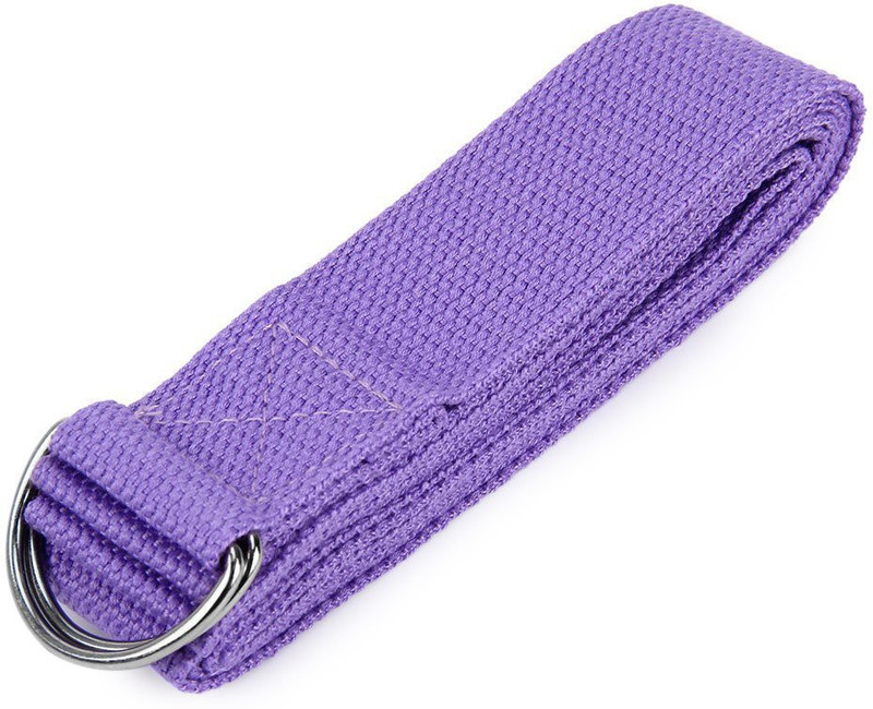 Ipop Retail 6" Purple Cotton Yoga Strap(Purple)