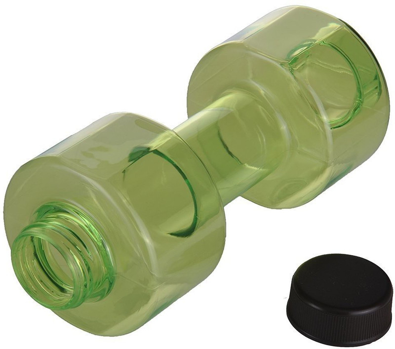 Skywalk Beautiful Dumble Shaped Water Bottle For Daily Use,Gym 500ml 500 ml Bottle(Pack of 1, Green)
