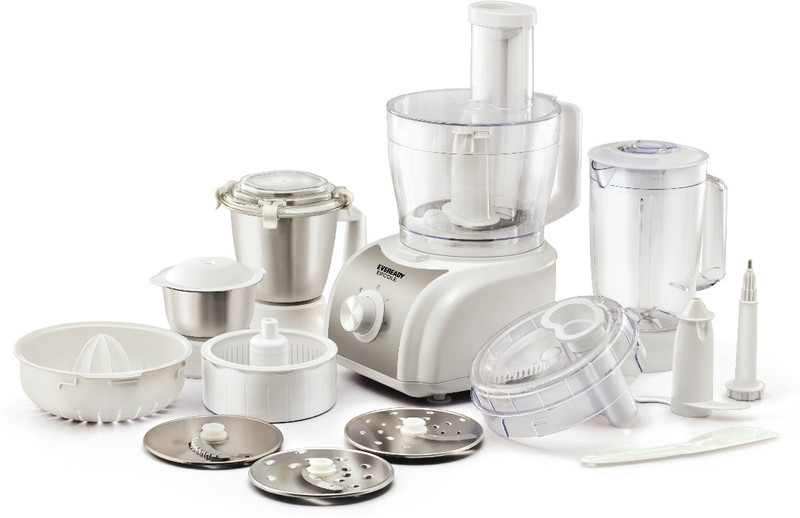 Eveready Ercole 1000 W Food Processor(White, Silver)