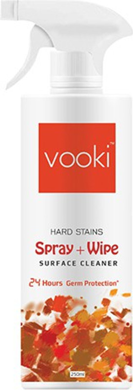 vooki Hard Stains Surface Cleaner | 24 Hours Germ Protection^ | Skin Safe | ECO Friendly Kitchen Cleaner(250 ml)